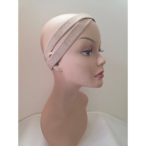 Christian Dior Beige Elastic J\'Adior Monogram Headband main image 12